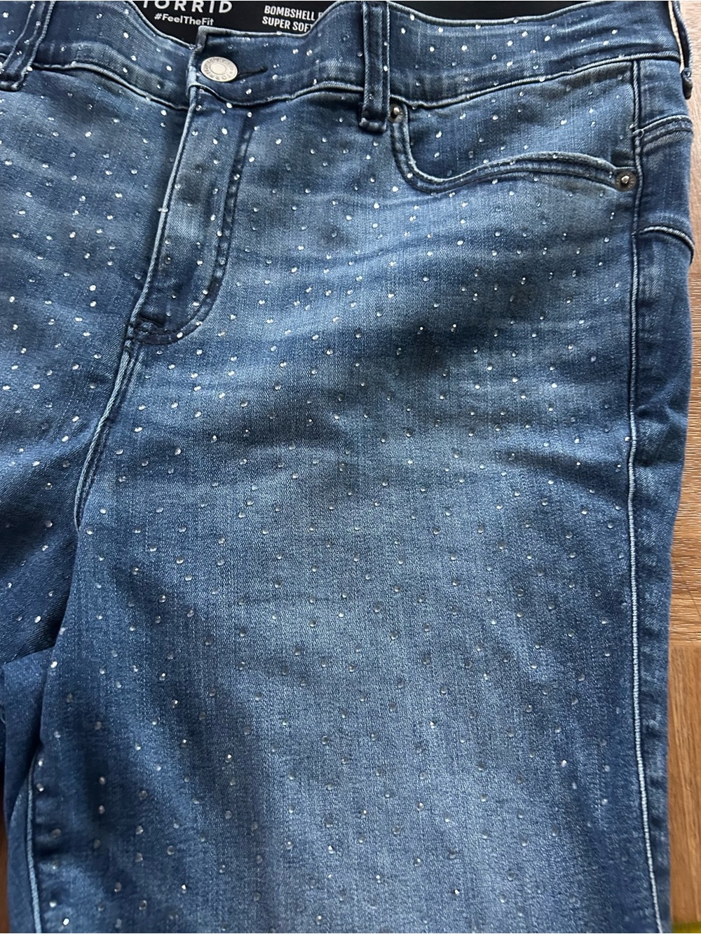 Torrid Rhinestone Jeans- 16 - Picture 4 of 8